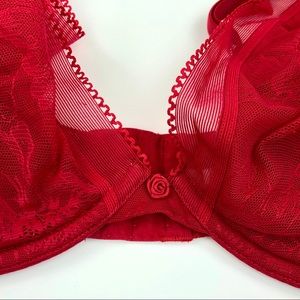 Cacique Intimates & Sleepwear - Cacique Red Lace Bra Size 40D Cacique Intimates & Sleepwear - Cacique Red Lace Bra Size 40D